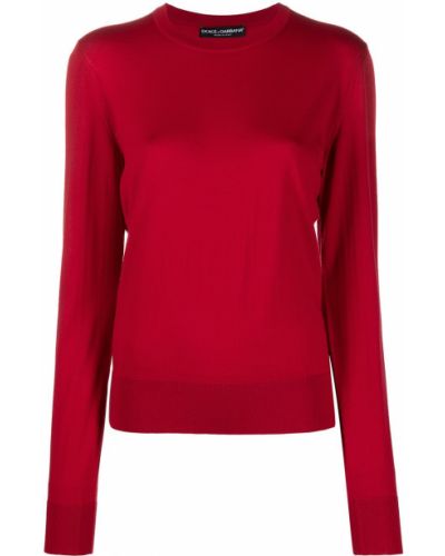 Jersey manga larga de tela jersey Dolce & Gabbana rojo