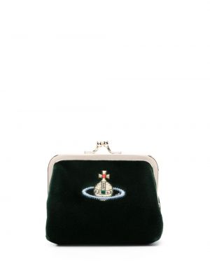Žametna denarnica iz rebrastega žameta Vivienne Westwood