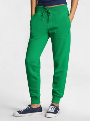 Pantaloni sport cu croială lejeră Polo Ralph Lauren verde
