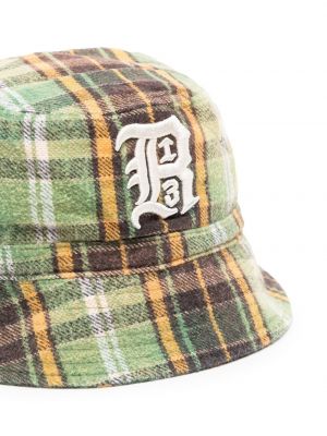 Karierter mütze mit print R13 grün