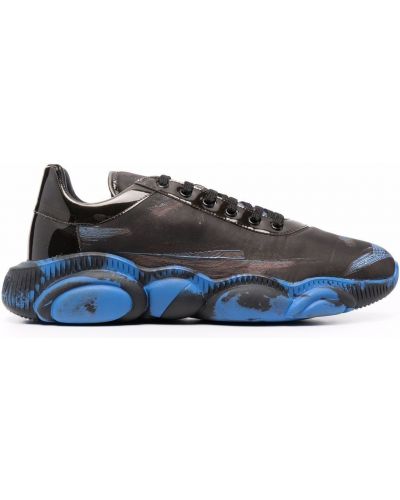 Zapatillas con estampado abstracto Moschino azul