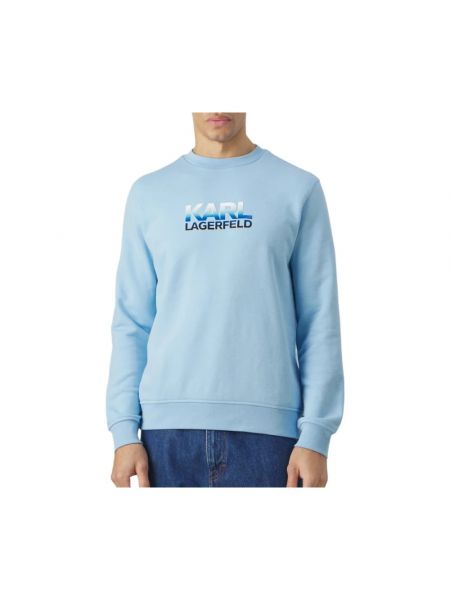 Sweatshirt mit rundhalsausschnitt Karl Lagerfeld blau