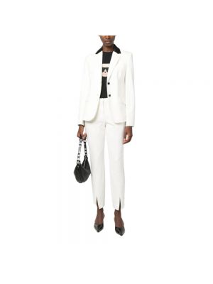 Spodnie dopasowane Karl Lagerfeld białe