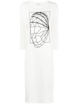 Šaty s výšivkou s abstraktním vzorem Henrik Vibskov černé