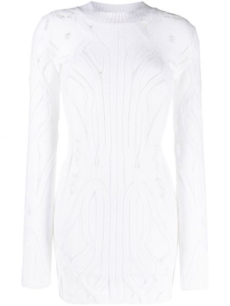 Mini-abito in maglia Vitelli bianco
