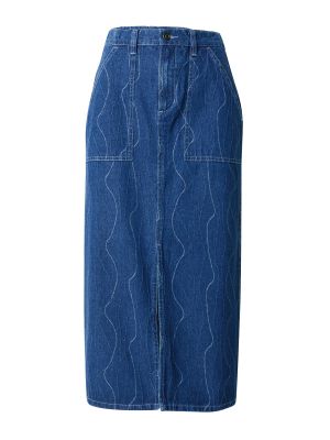 Džínsová sukňa Moves modrá