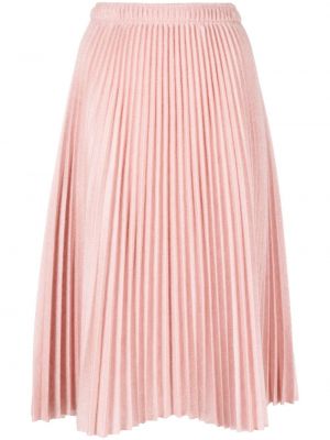 Plisované midi sukně Ermanno Scervino růžové