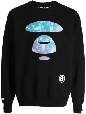 Sweatshirt mit print mit rundem ausschnitt Aape By *a Bathing Ape® schwarz