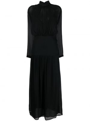 Prozirna večernja haljina Semicouture crna