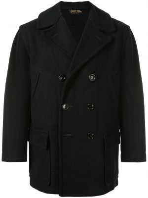 Abrigo con bolsillos Fake Alpha Vintage negro