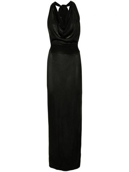 Φόρεμα ντραπέ Antonino Valenti μαύρο