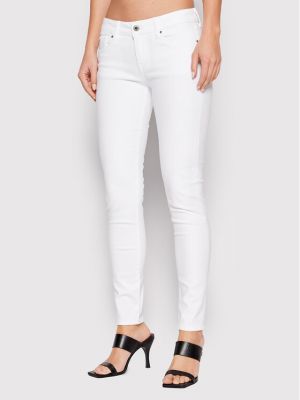 Kalhoty skinny fit Pepe Jeans bílé