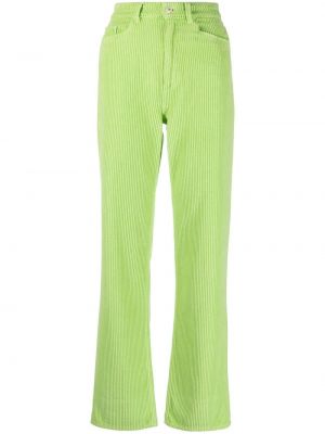 Pantalon taille haute en velours côtelé en velours Wandler vert