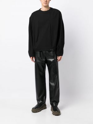 Sweatshirt mit plisseefalten Songzio schwarz