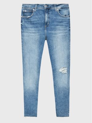 Skinny fit džinsai Calvin Klein Jeans Plus mėlyna