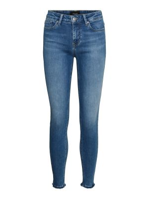 Priliehavé skinny fit džínsy Vero Moda modrá