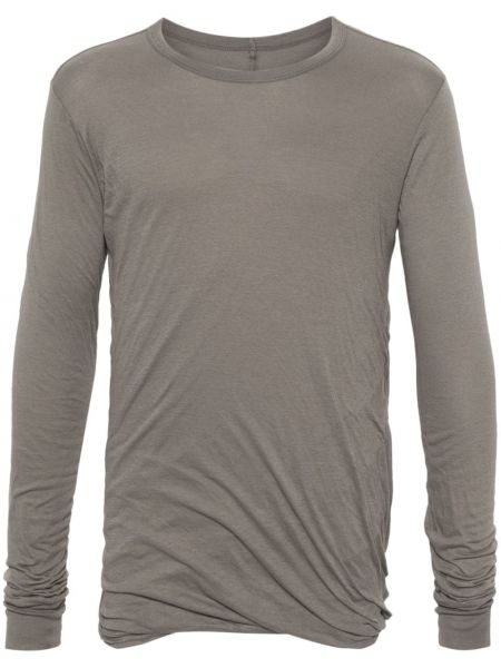 T-shirt manches longues avec manches longues Rick Owens gris