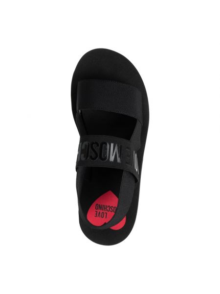 Einfarbige sandale Love Moschino schwarz