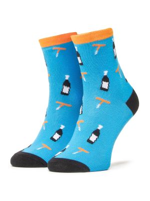 Πουά ψηλές κάλτσες Dots Socks μπλε