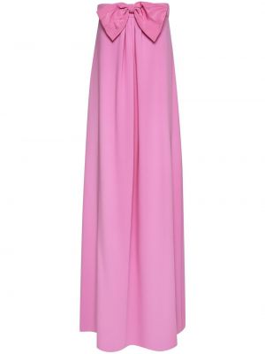 Maksi haljina s mašnom Oscar De La Renta ružičasta