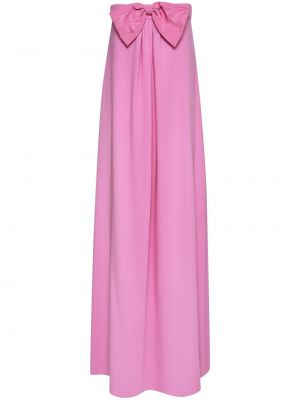 Maxikleid mit schleife Oscar De La Renta pink