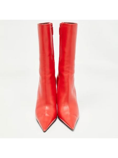 Botas de cuero retro Balenciaga Vintage rojo