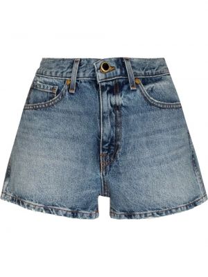 Jeans-shorts Khaite blå