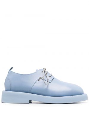 Pantofi oxford cu șireturi din piele din dantelă Marsell albastru
