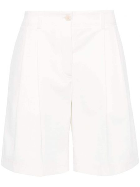 Plisirane kratke hlače Toteme bijela