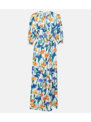 Dolga obleka s cvetličnim vzorcem Diane Von Furstenberg