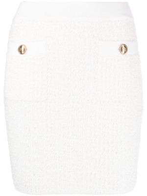Suknja pencil Elisabetta Franchi bijela