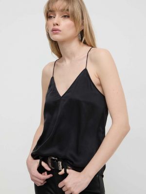 Чорна однотонна шовкова блуза Iro