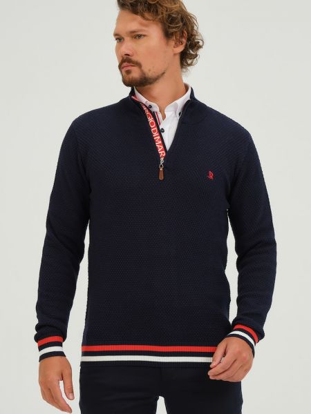 Пуловер на молнии Giorgio Di Mare синий