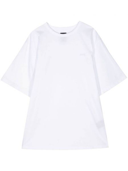 Памучна тениска бродирана Juun.j бяло