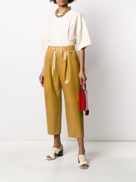 Pantalones con cordones Givenchy amarillo