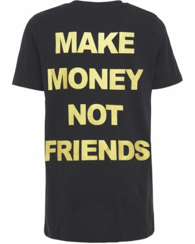 T-shirt bawełniana z printem Make Money Not Friends