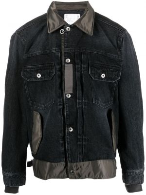 Jeansjacke Sacai schwarz