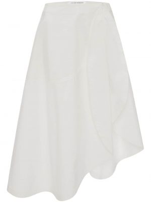 Asymmetrischer rock Victoria Beckham weiß