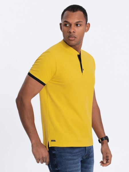 Поло тениска Ombre жълто