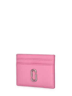 Usnjena denarnica Marc Jacobs roza