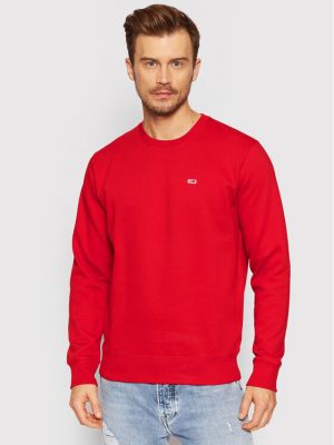 Fliso džemperis Tommy Jeans raudona
