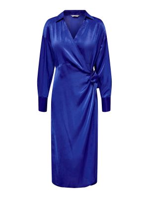 Robe mi-longue Only bleu