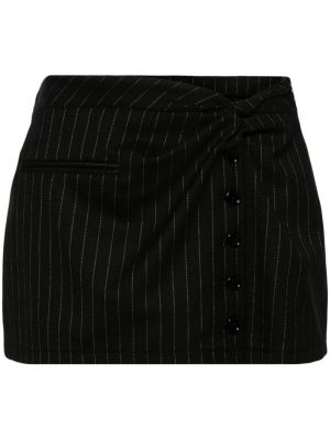 Pruhované mini sukně Courrèges černé