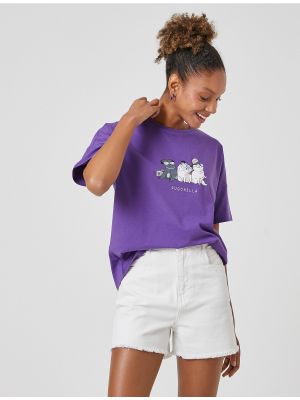 T-krekls Koton violets