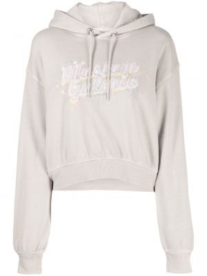 Hoodie ricamata Musium Div. grigio