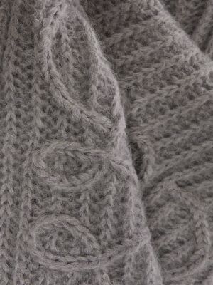 Bufanda de lana mohair Loewe gris