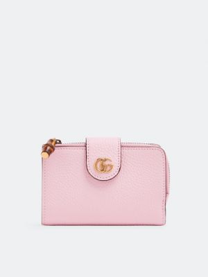 Бамбуковый кошелек Gucci розовый