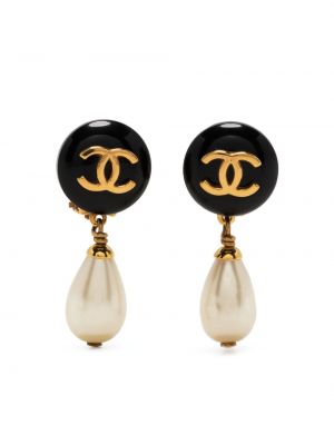 Fülbevaló gyöngyökkel Chanel Pre-owned
