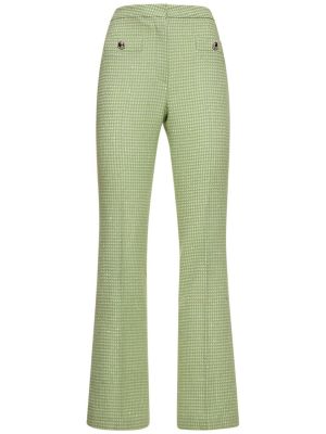 Панталон от туид Alessandra Rich зелено