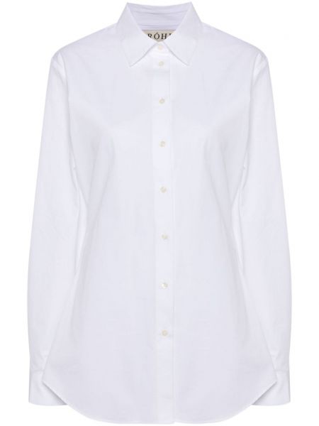 Класическа дълга риза Róhe бяло